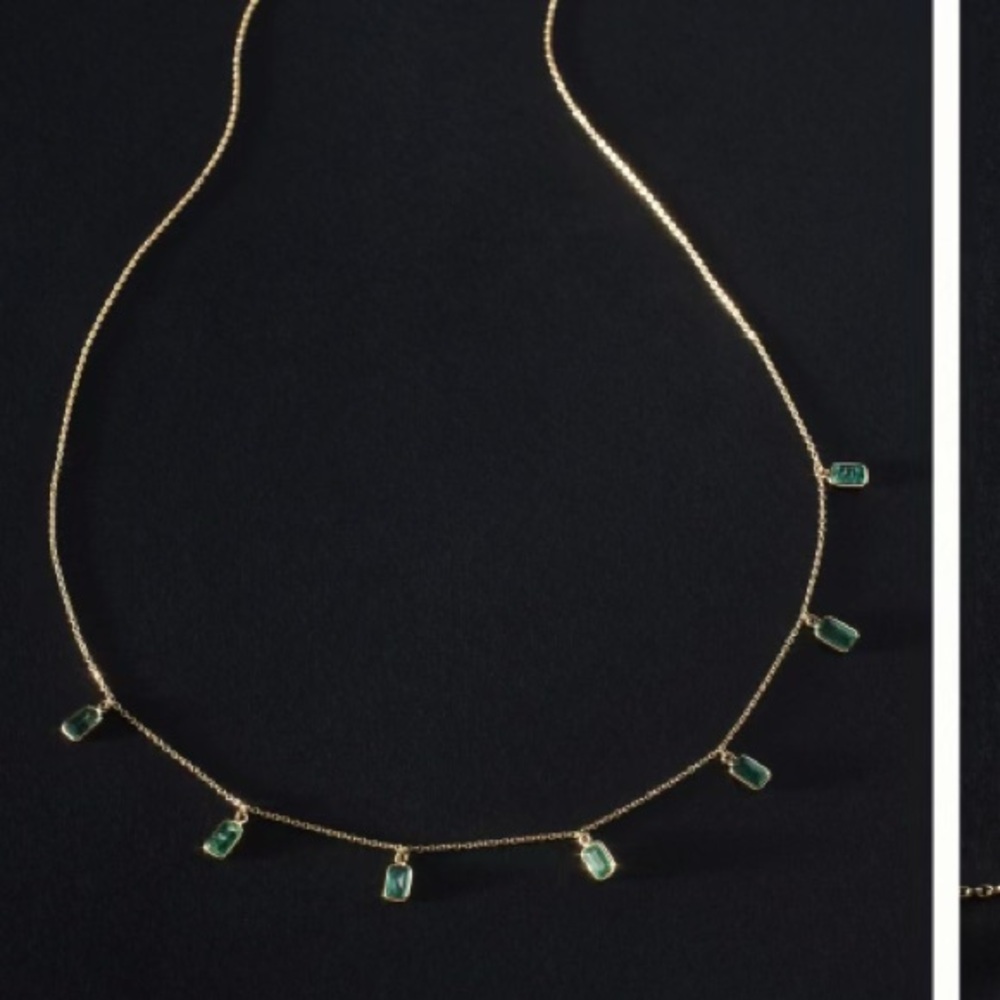 ‼️ISO‼️ Anthropologie Emerald Drops Necklace
